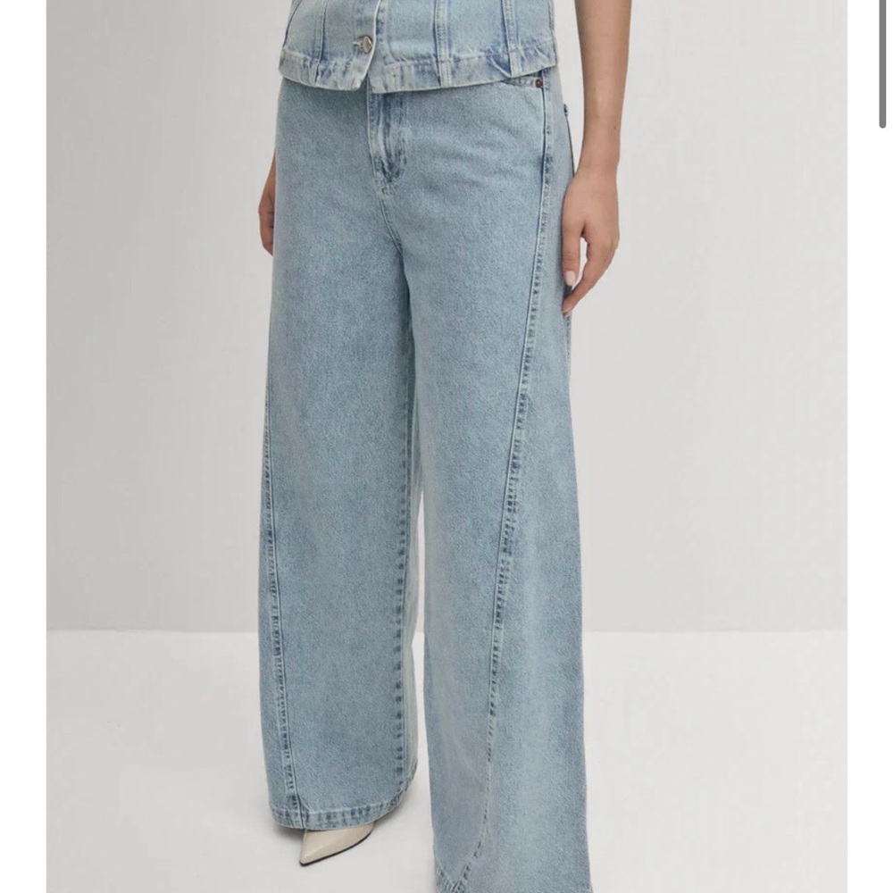 ALOHAS Magda Light Blue Wide Leg Jeans